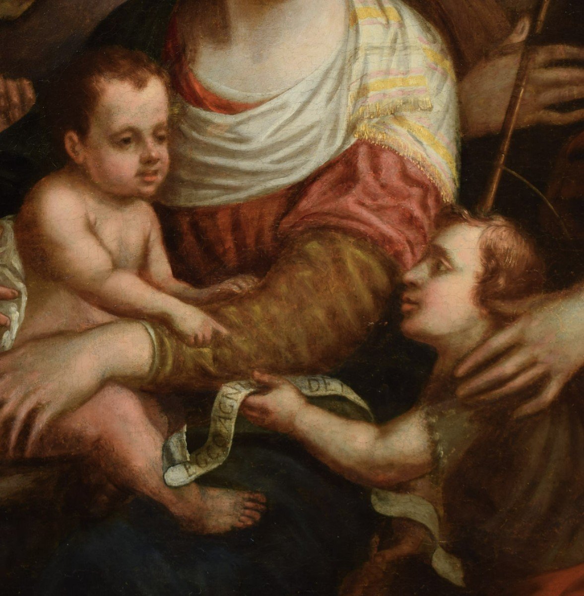Holy Family - Bolognese School Of The 16th Century-photo-3