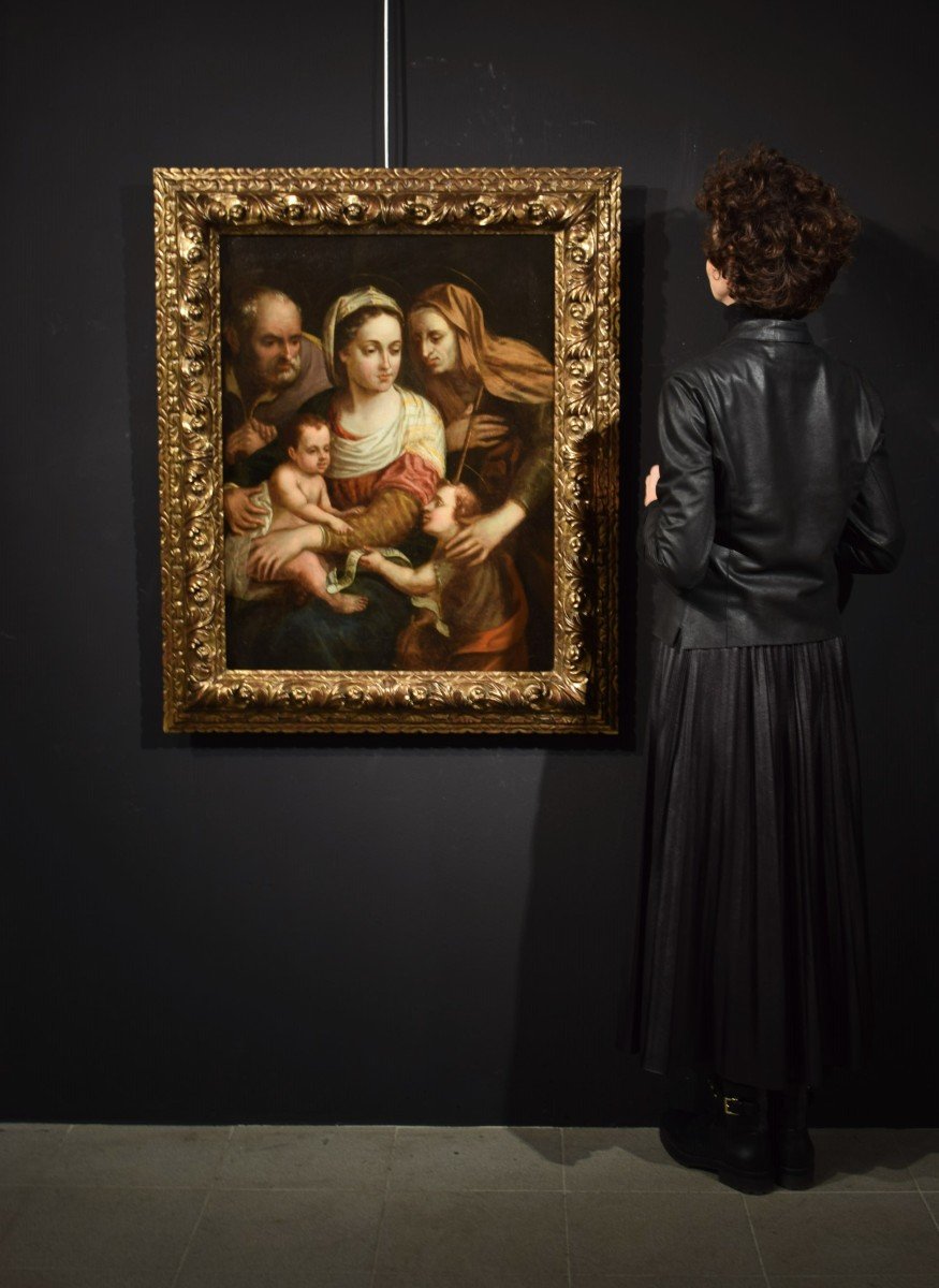 Holy Family - Bolognese School Of The 16th Century-photo-6