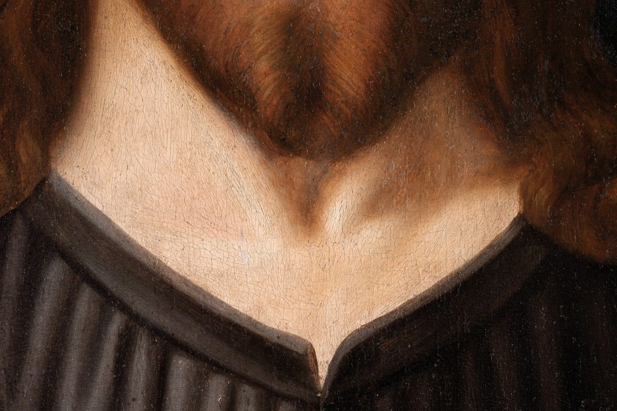 The Face Of Christ Salvator Mundi - Flemish Master, 1500/1520-photo-3
