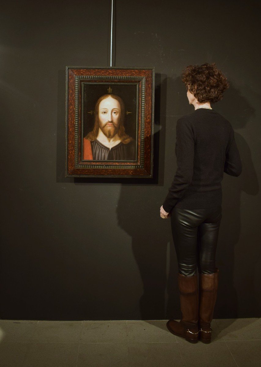 The Face Of Christ Salvator Mundi - Flemish Master, 1500/1520-photo-3
