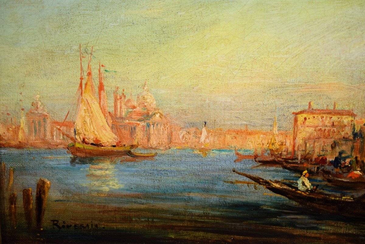 Venise, Bassin de Saint-Marc - Ecole française du XIXème siècle-photo-1