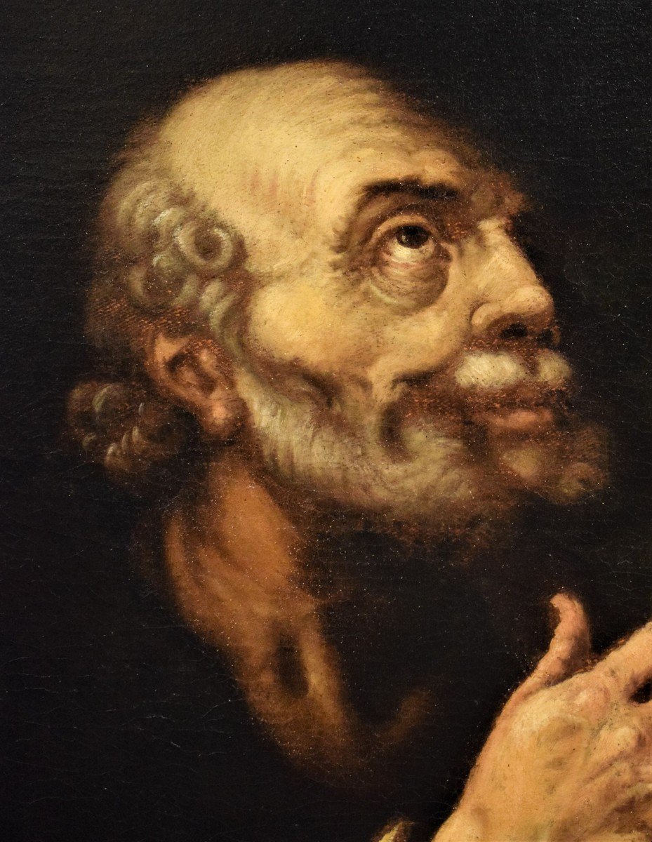 Saint Pierre - Endrick Goltzius (Bruggen 1558-Haarlem 1617)  fin XVIème-photo-2