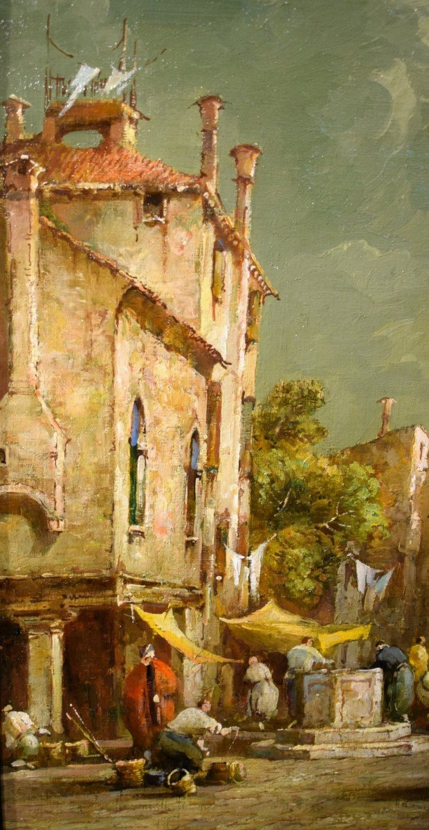 Pair Of Venetian Views - Eugenio Bonivento (chioggia,1880–milan,1956)-photo-4