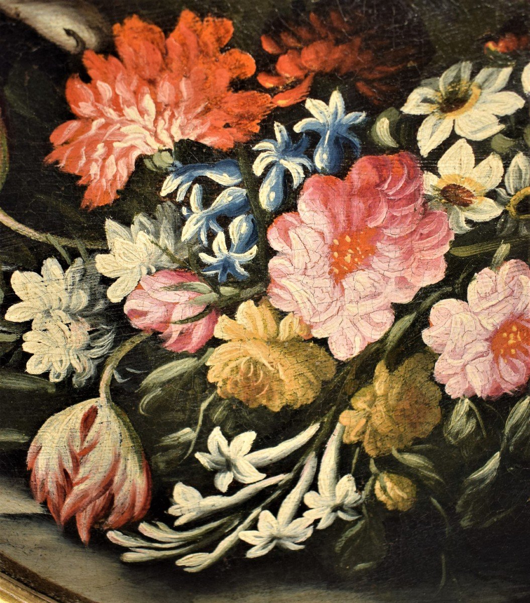 Paire de natures mortes de fleurs - Giacomo Nani (1698-1755)-photo-4