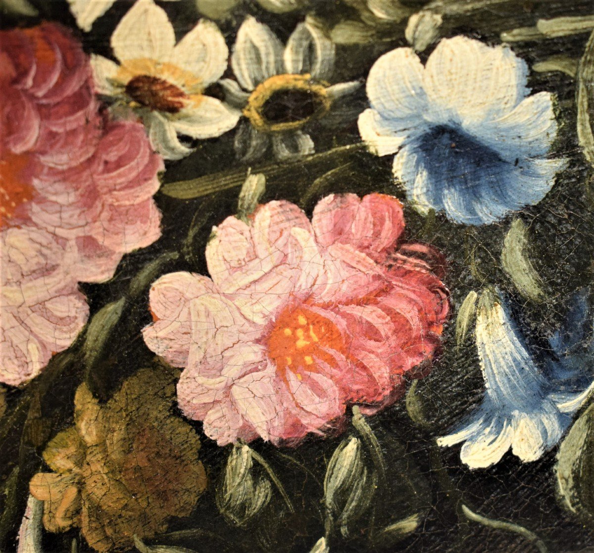 Paire de natures mortes de fleurs - Giacomo Nani (1698-1755)-photo-1