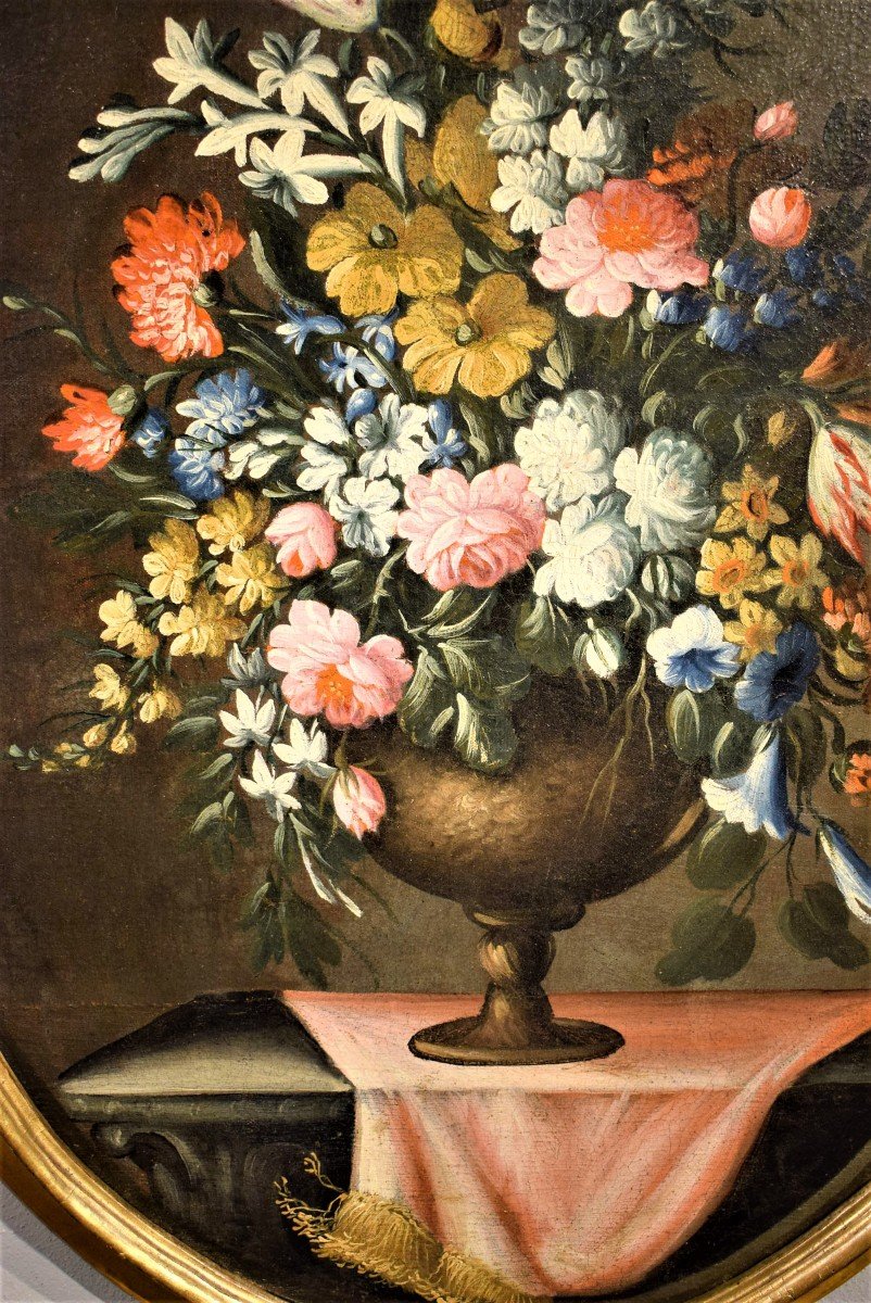 Paire de natures mortes de fleurs - Giacomo Nani (1698-1755)-photo-4