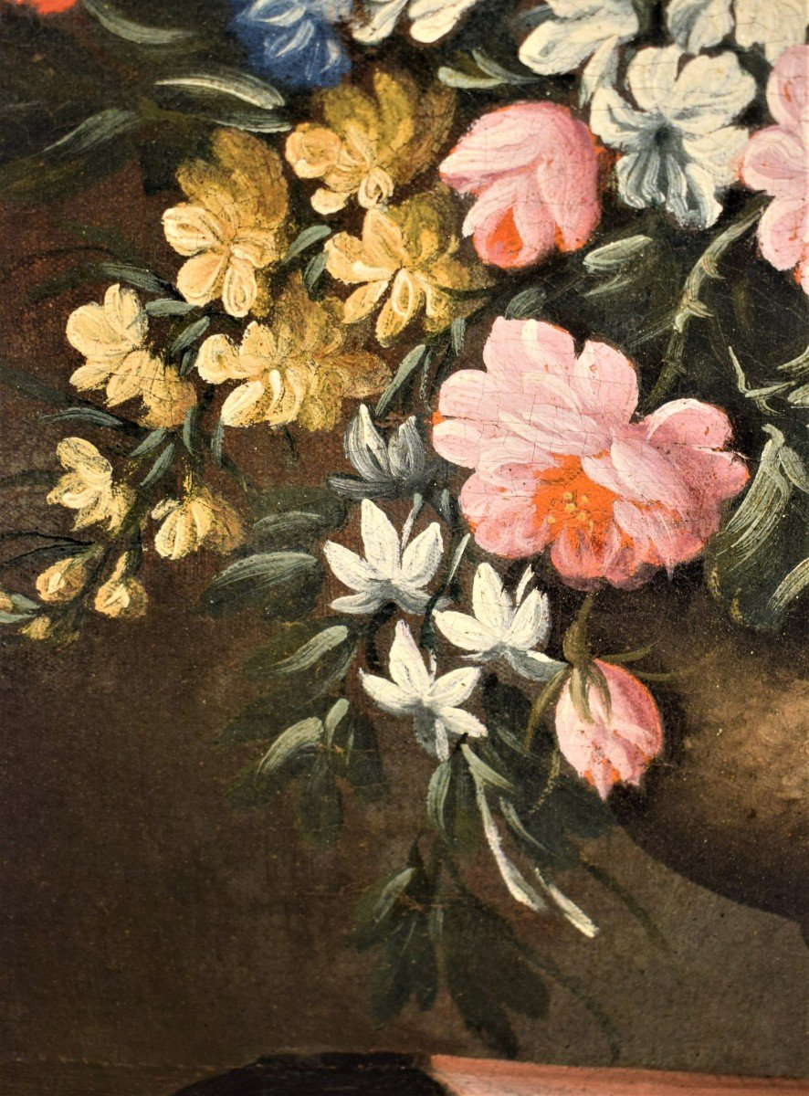 Paire de natures mortes de fleurs - Giacomo Nani (1698-1755)-photo-6