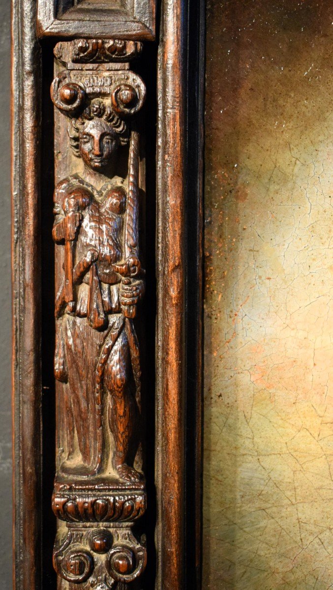 Christ Salvator Mundi - Oil On The Table - Lombard School 16th-photo-6