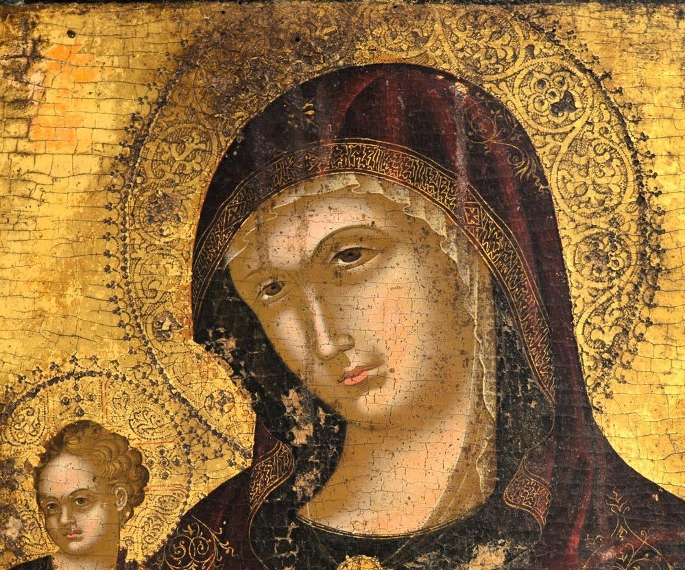 Madonna And Child - Gold Background  - Cretan-venetian School  -16th Century-photo-2