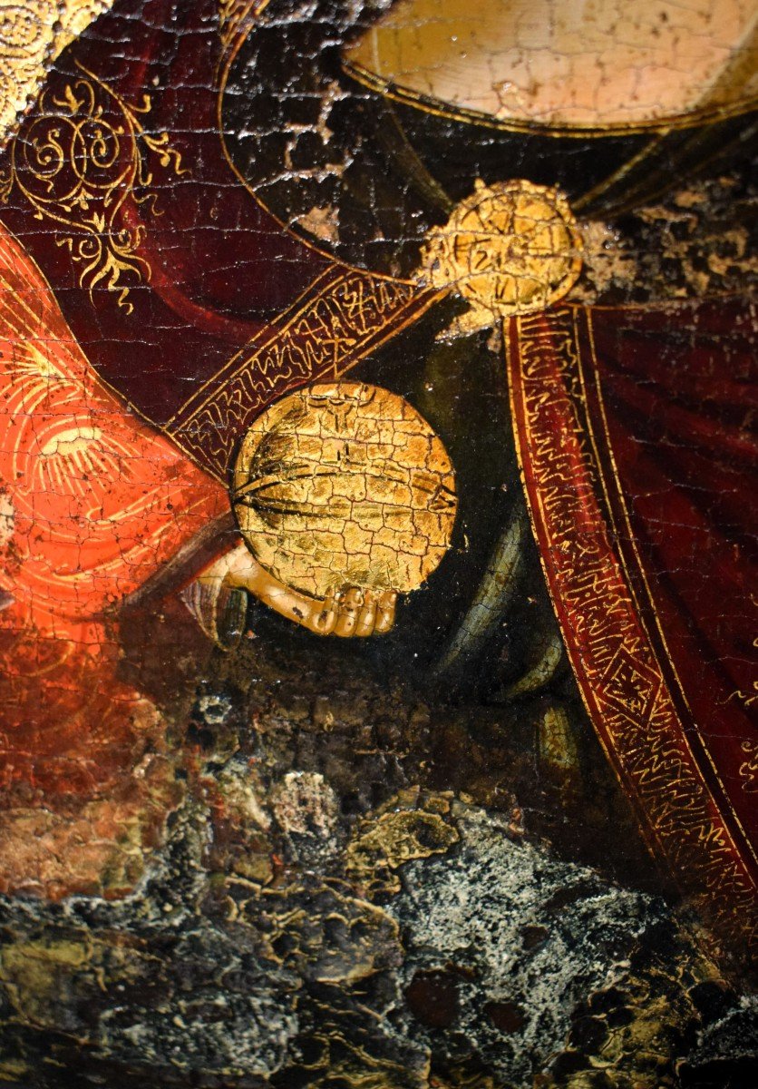 Madonna And Child - Gold Background  - Cretan-venetian School  -16th Century-photo-1