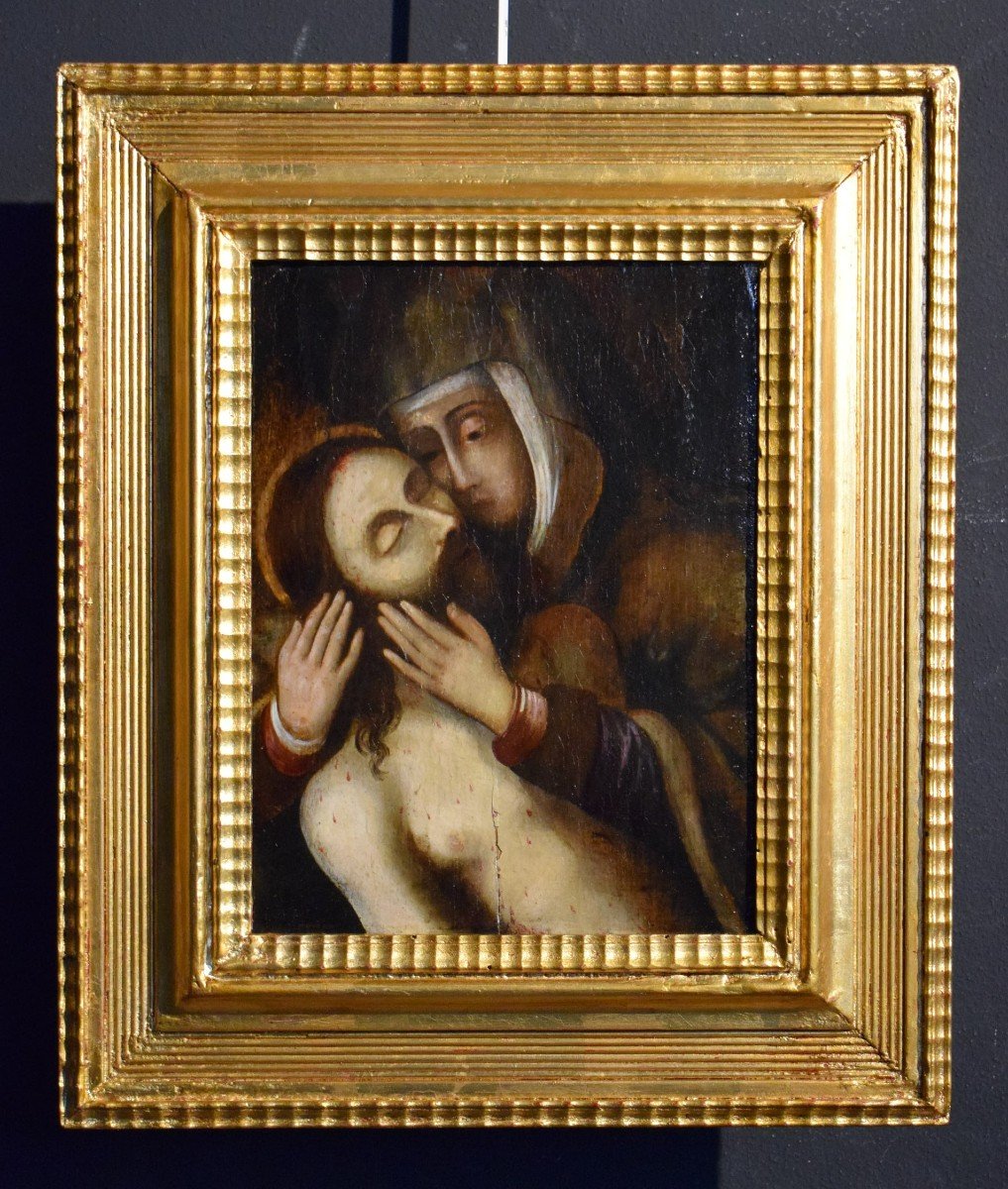 Compassion - Oil On The Table -  Spain, 16th Century-photo-6