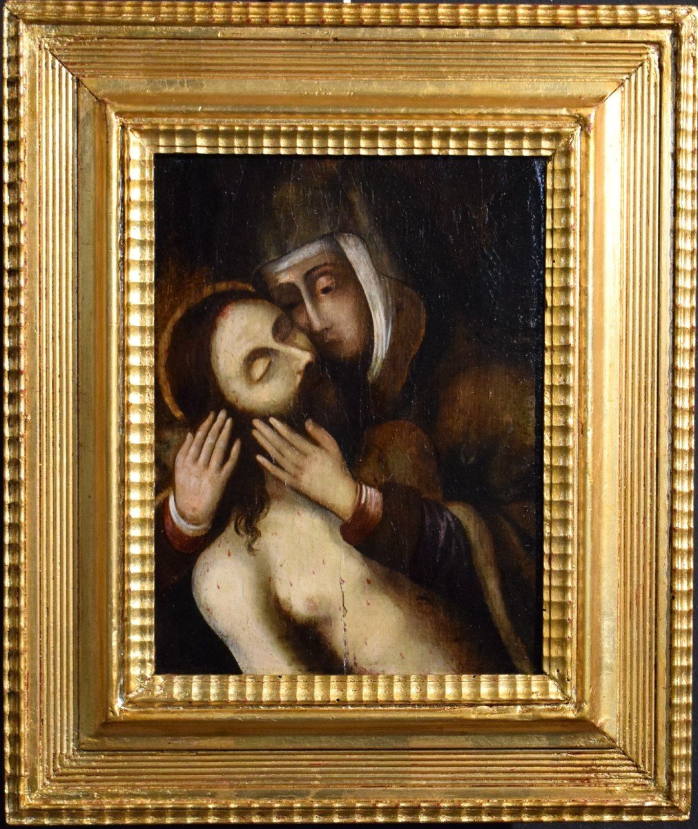 Compassion - Oil On The Table -  Spain, 16th Century