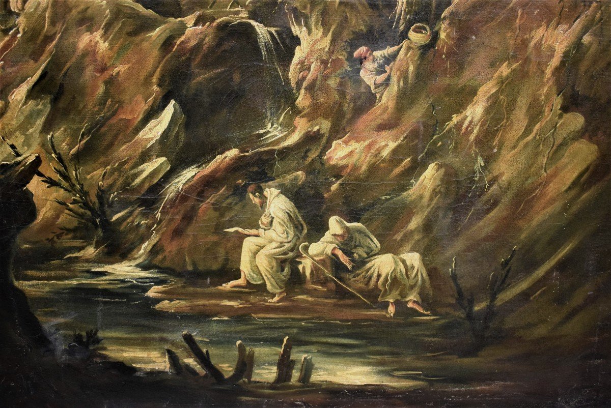 Paysage Fantastique - Alessandro Magnasco (gênes 1667 - 1749) Attr.-photo-2