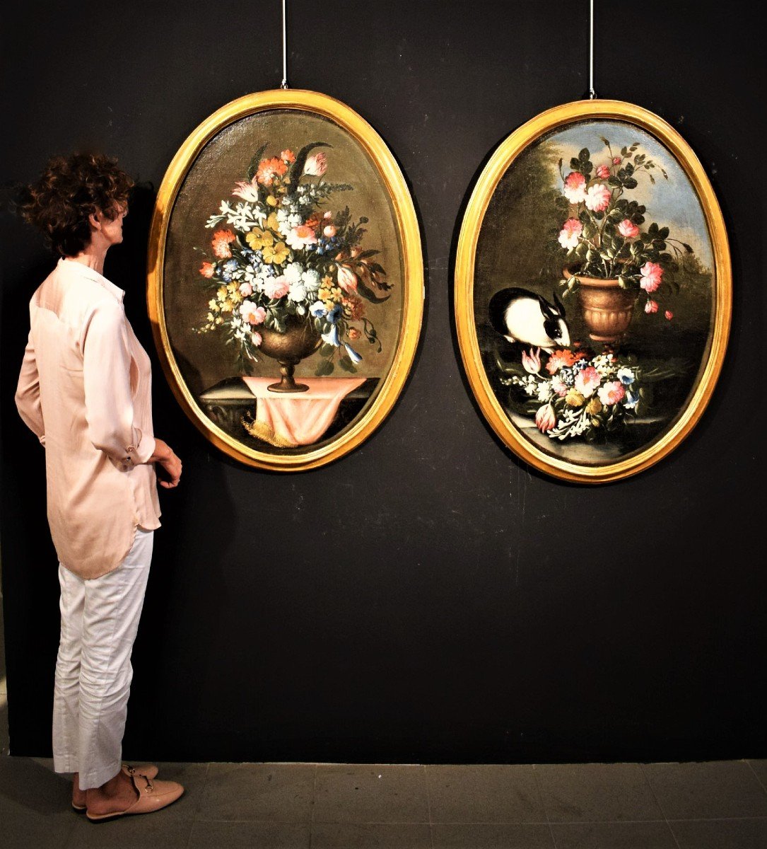 Pair Of Flovers  Still Lifes - Francesco Lavagna (napoli 1684-1724)-photo-8