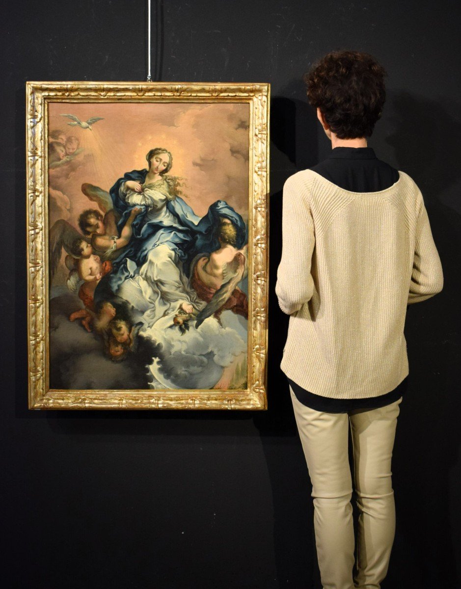 Assomption de la Vierge -  Cercle de Domenico Piola (Gênes, 1627 – 1703)-photo-8