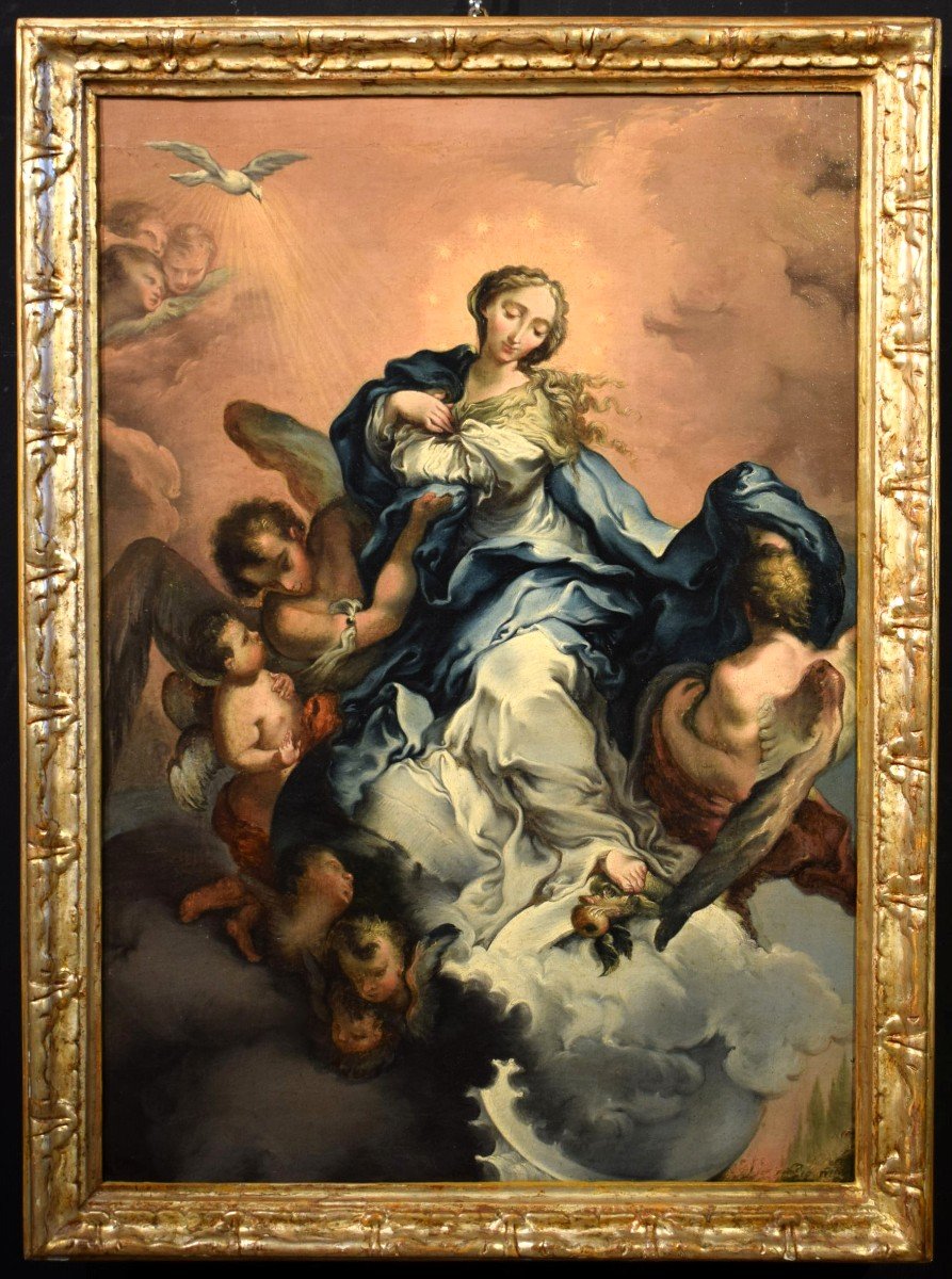 Assomption de la Vierge -  Cercle de Domenico Piola (Gênes, 1627 – 1703)