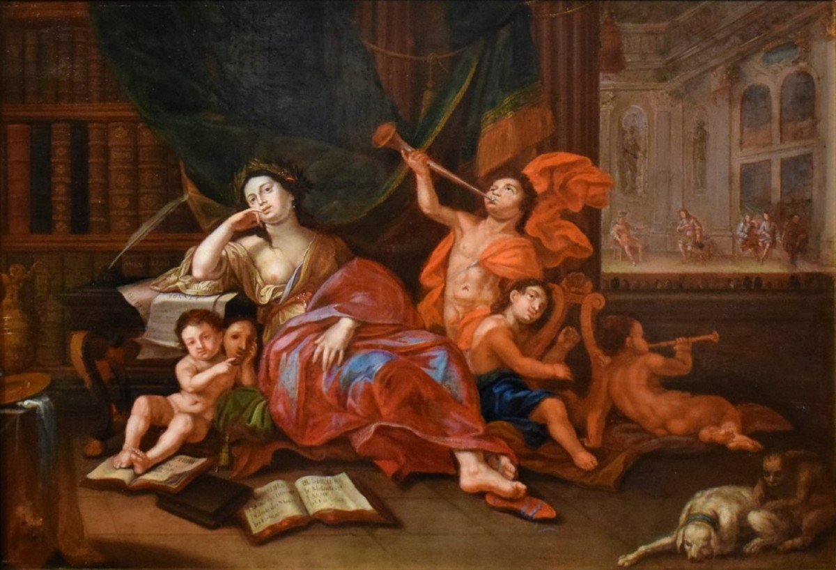 Allegory Of The Theater - Carle Van Loo (1705-1765) Entourage