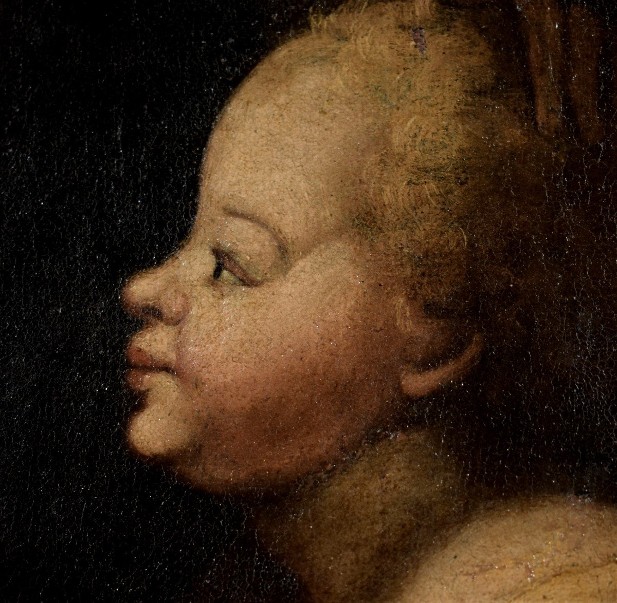Madonna With Child And Angels - Italian School Of The 16th Century -photo-4