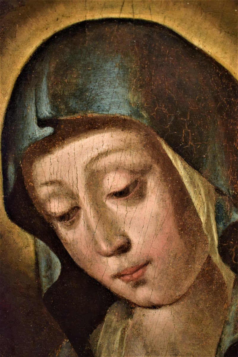 Praying Virgin - Emilian Master Of The Early 17th C.-photo-3