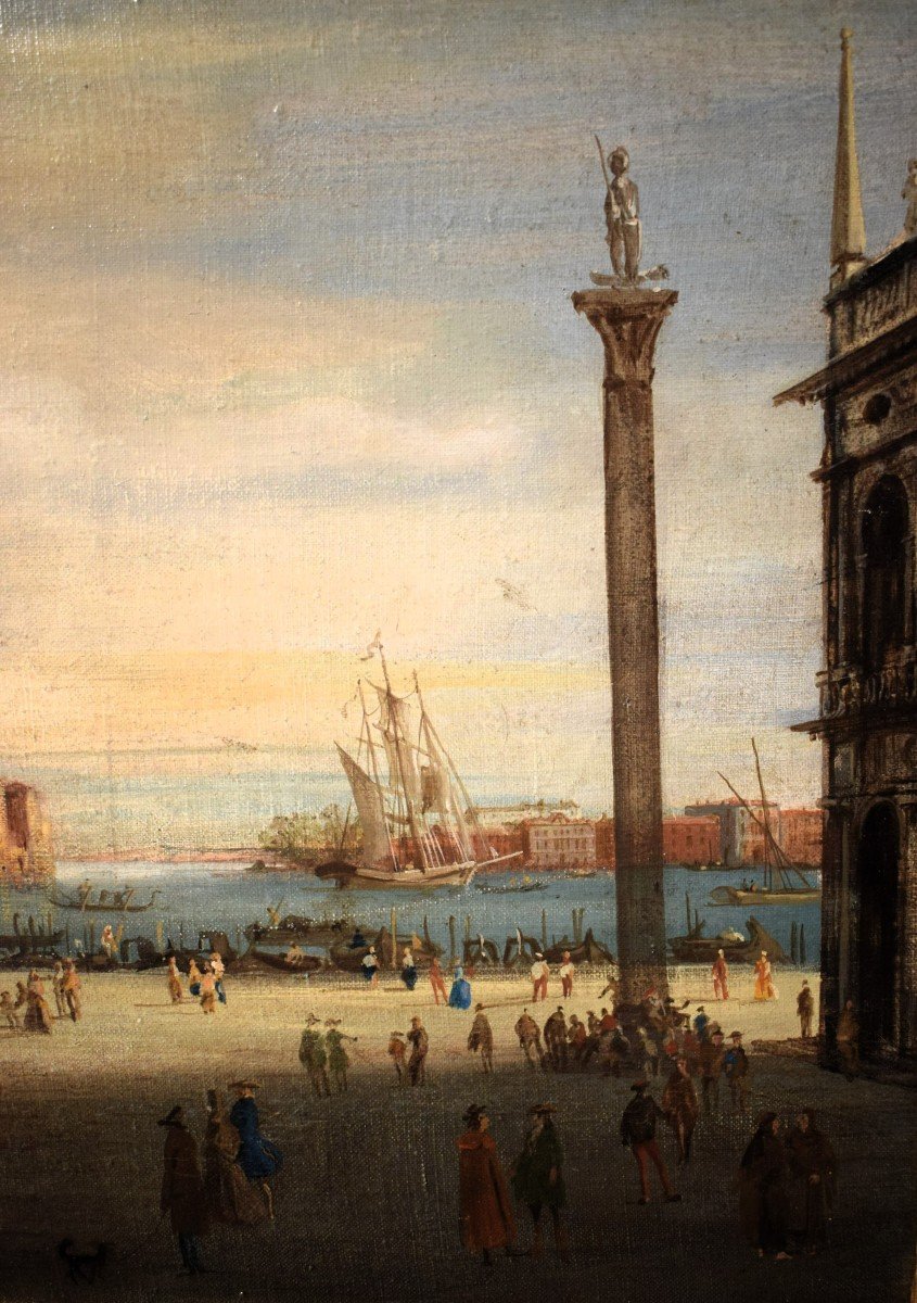 Venice, The Square And The San Marco Basin - Venetian Master Of The 19th Century-photo-1