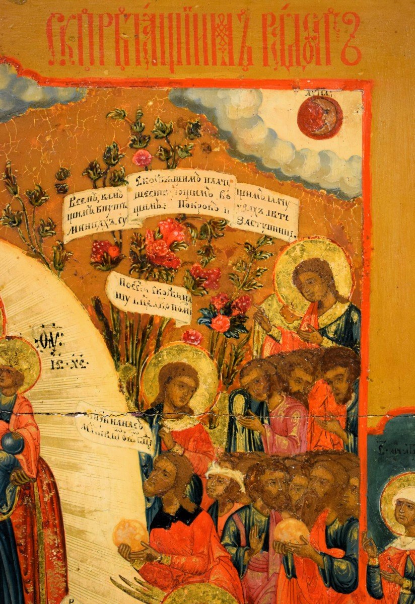 Ancient Russian Icon -   Ii^ Half Of The 18th Century-photo-4