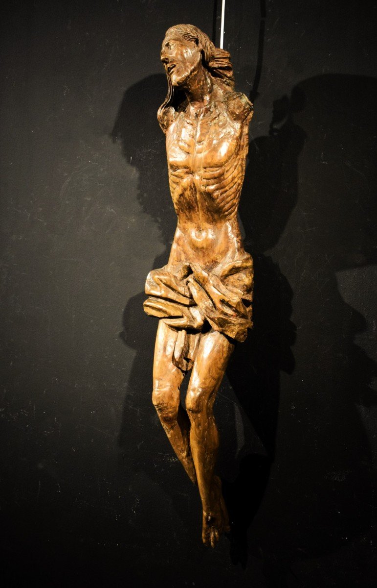 Christ crucifié - Sculpture en bois - Italie, Lombardie, fin du XVe siècle-photo-2