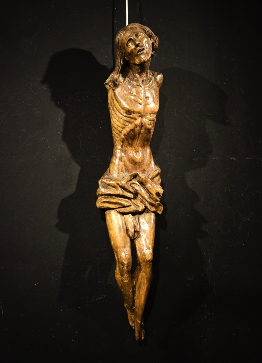 Christ crucifié - Sculpture en bois - Italie, Lombardie, fin du XVe siècle-photo-3