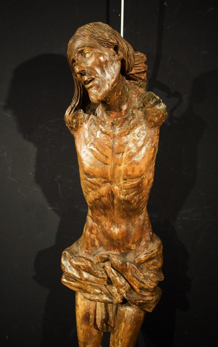 Christ crucifié - Sculpture en bois - Italie, Lombardie, fin du XVe siècle-photo-1
