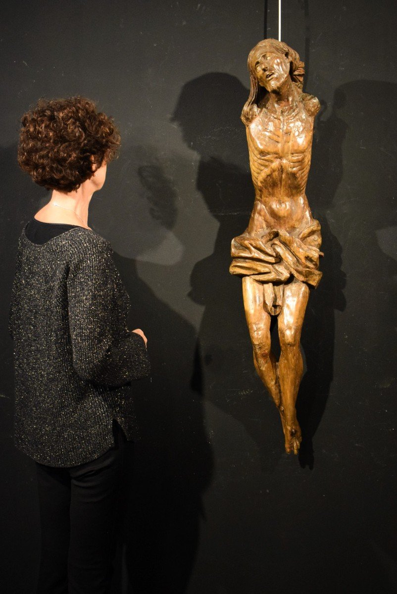 Christ crucifié - Sculpture en bois - Italie, Lombardie, fin du XVe siècle-photo-6