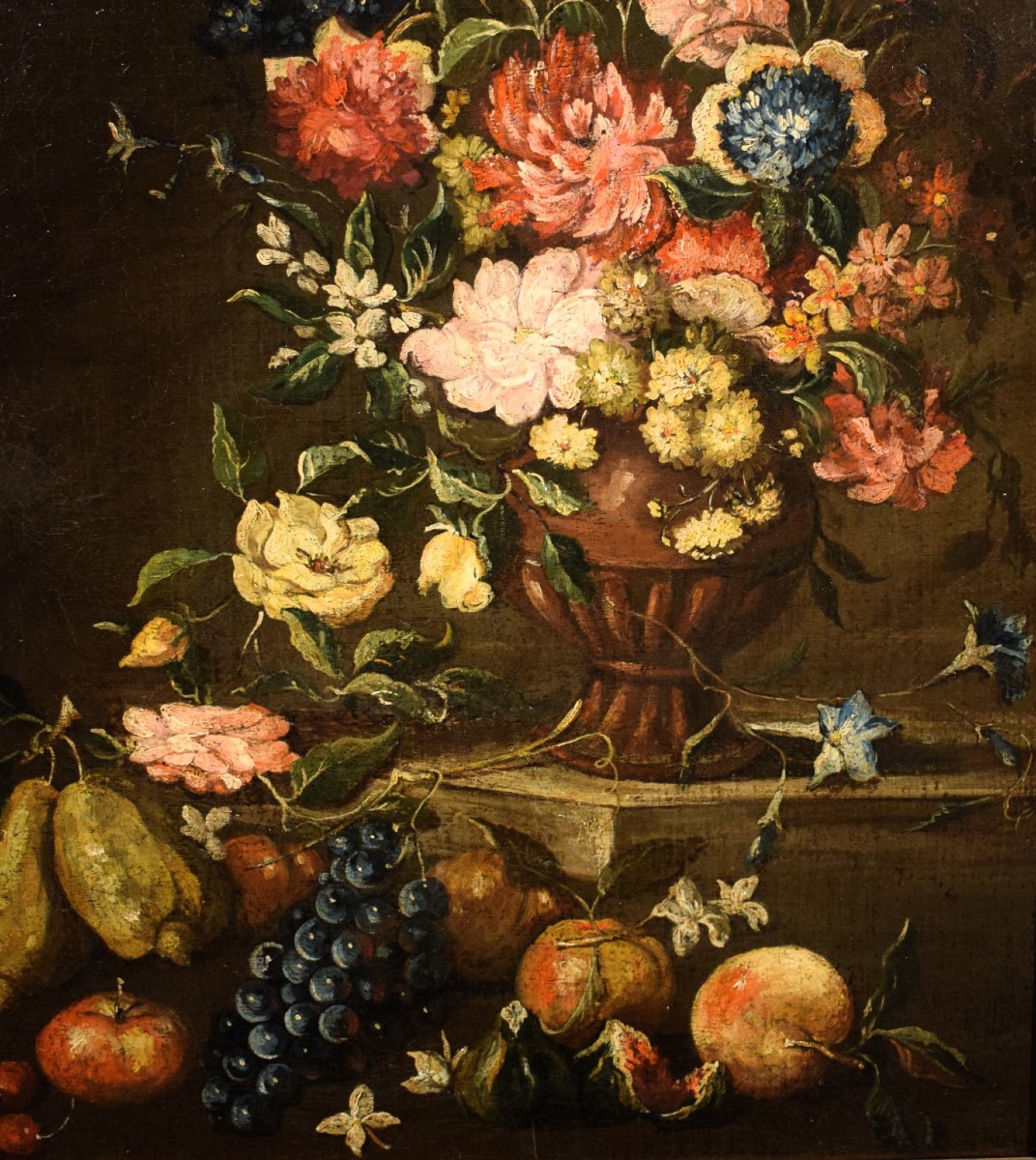 Nature morte de fleurs et de fruits - Margherita Caffi (1647- 1710)-photo-3