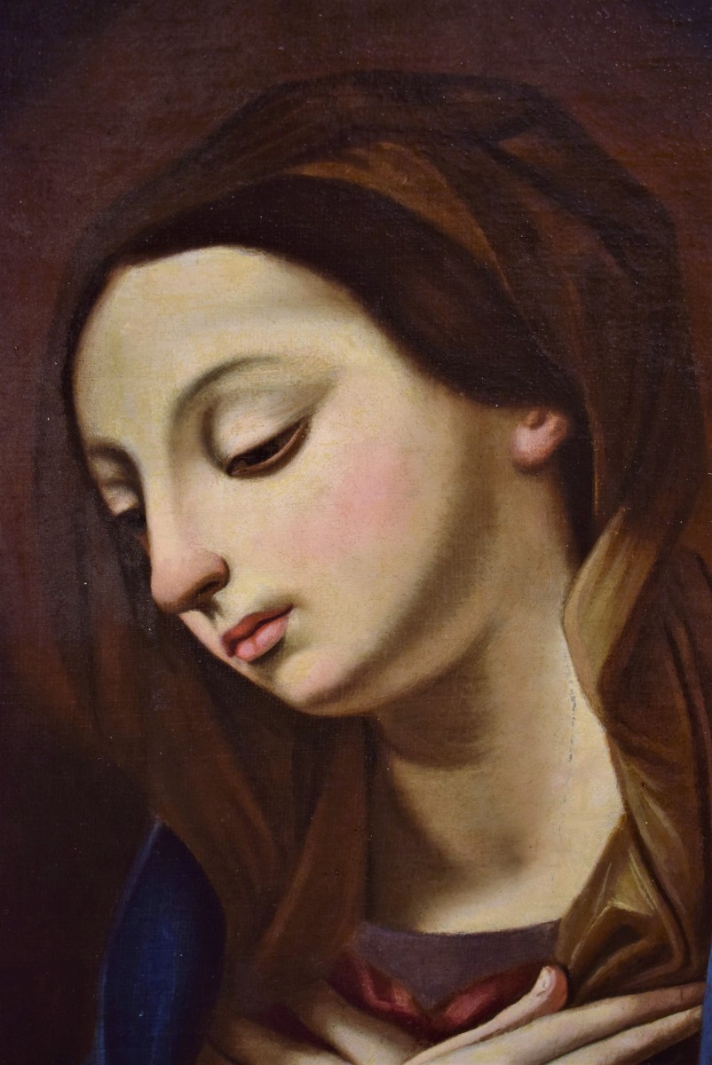 Virgin In Prayer  -circle Of Guido Reni (bologna 1575-1645)-photo-3
