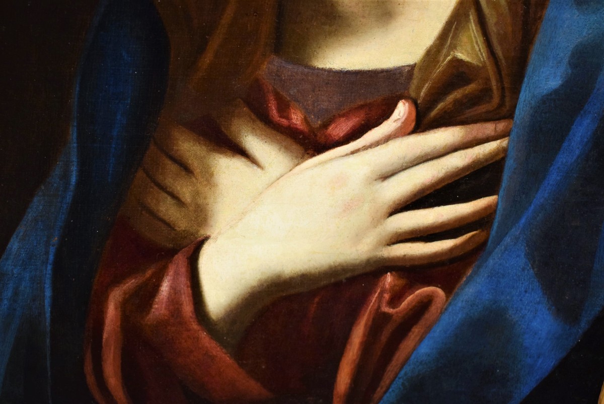 Virgin In Prayer  -circle Of Guido Reni (bologna 1575-1645)-photo-4