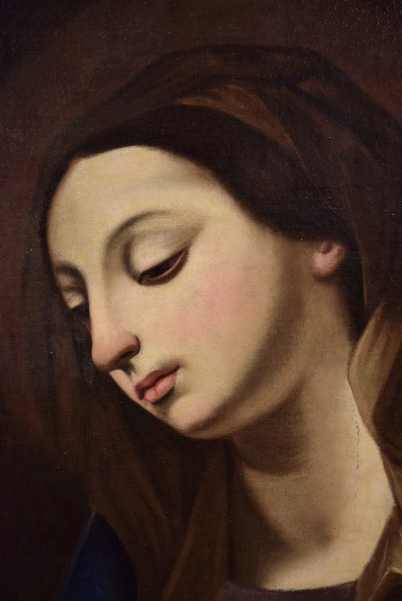 Virgin In Prayer  -circle Of Guido Reni (bologna 1575-1645)-photo-1