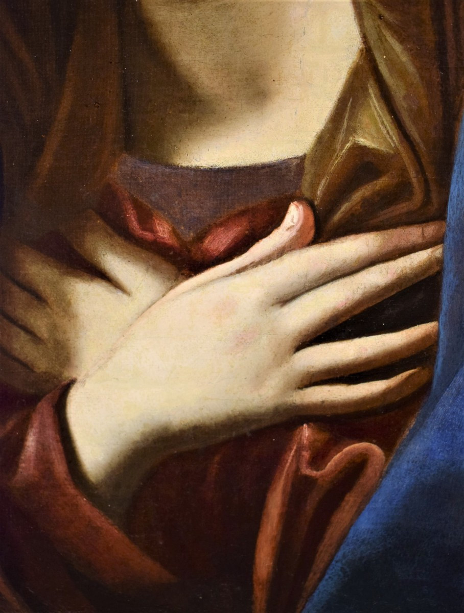 Virgin In Prayer  -circle Of Guido Reni (bologna 1575-1645)-photo-2