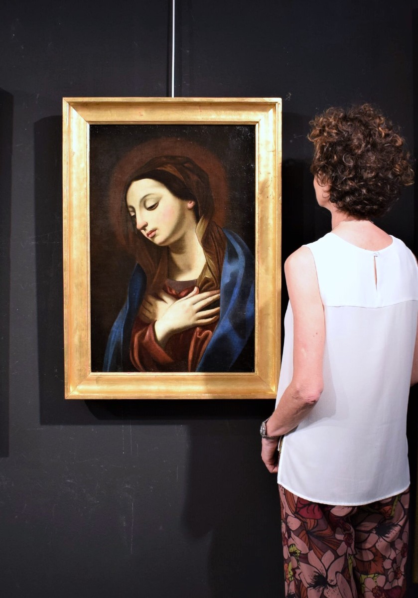 Virgin In Prayer  -circle Of Guido Reni (bologna 1575-1645)-photo-7