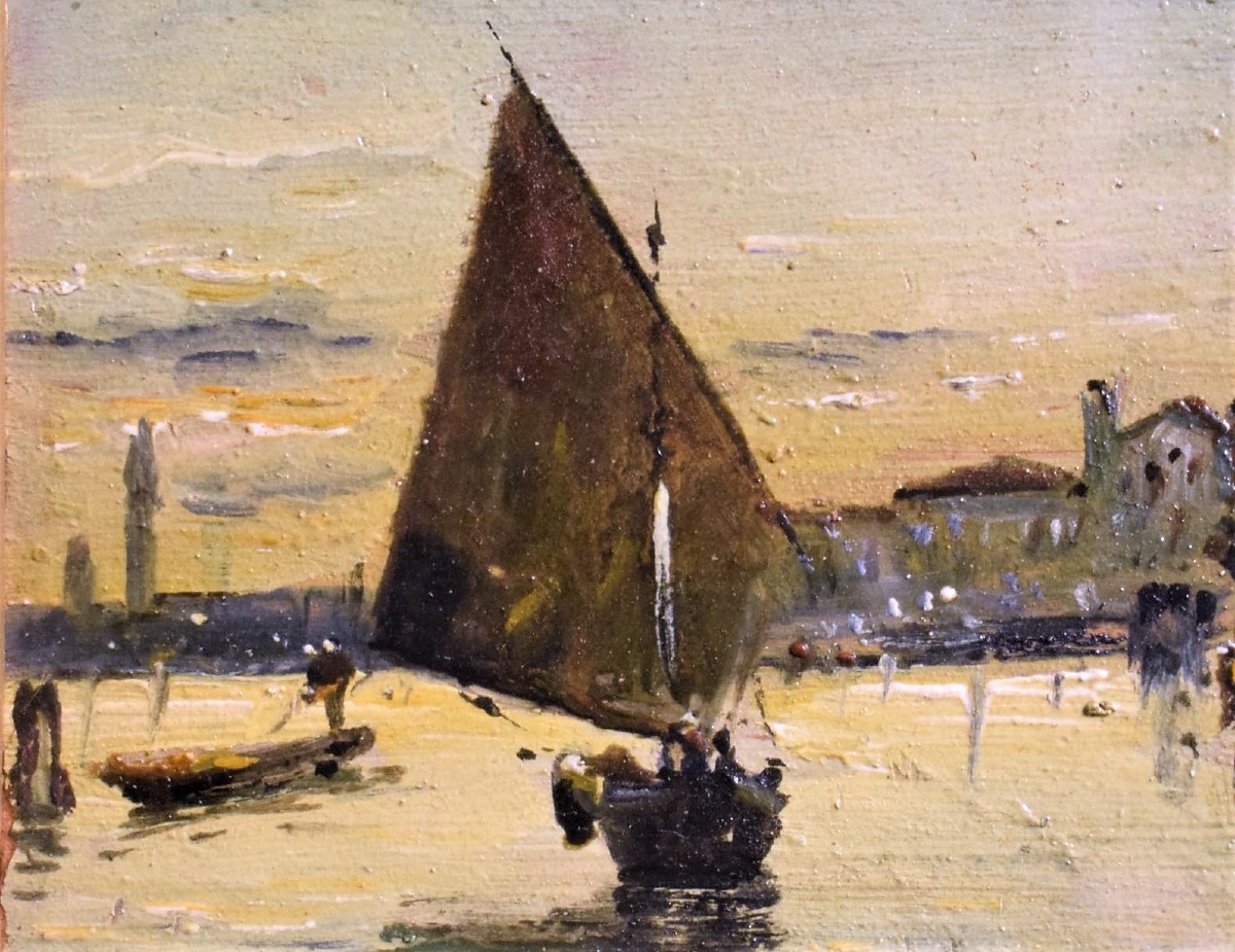 Venise, lever de soleil - Francisco Pradilla Ortiz (1848 - 1921)-photo-3