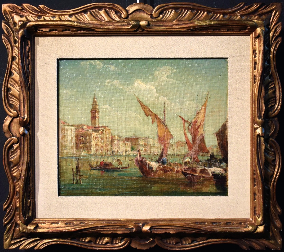 Paire de vues de Venise - Giuseppe Ponga (1856 -1925)  signée-photo-2