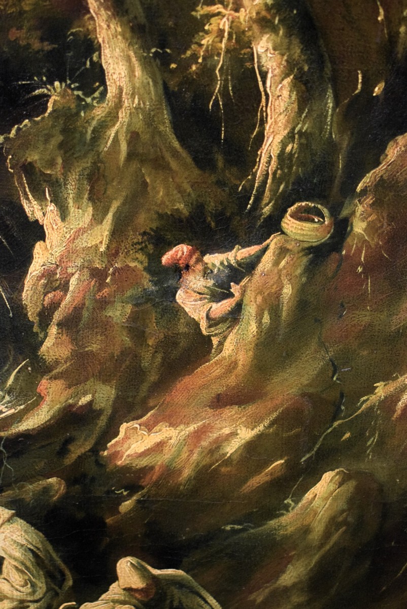 Paysage Fantastique -  Alessandro Magnasco (Gênes 1667 - 1749) attribué-photo-5