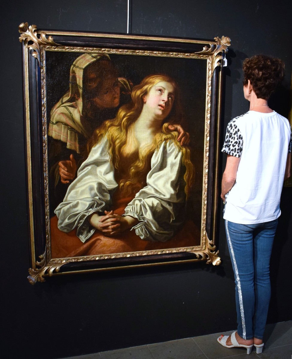 Le Repentir de Marie-Madeleine - Abraham Janssens II  (Anvers 1616 - 1649)-photo-8