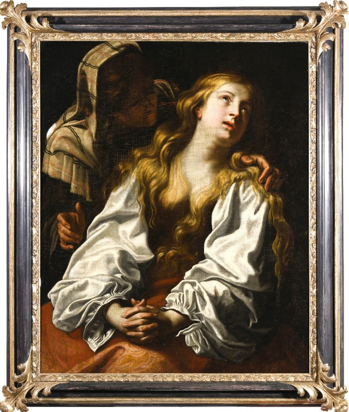 Le Repentir de Marie-Madeleine - Abraham Janssens II  (Anvers 1616 - 1649)