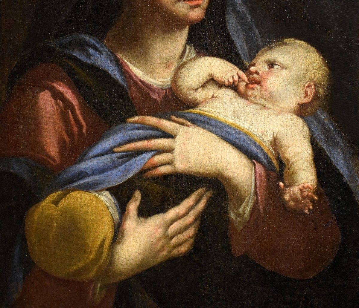 Vierge à l'Enfant -  Maître émilien du XVIIIe siècle-photo-4
