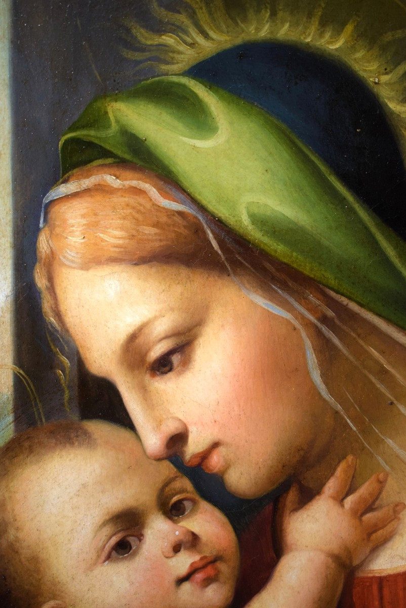 Vierge à l'Enfant (Vierge de Tendresse) -  Maître émilien﻿ du XVIIIe siècle-photo-3