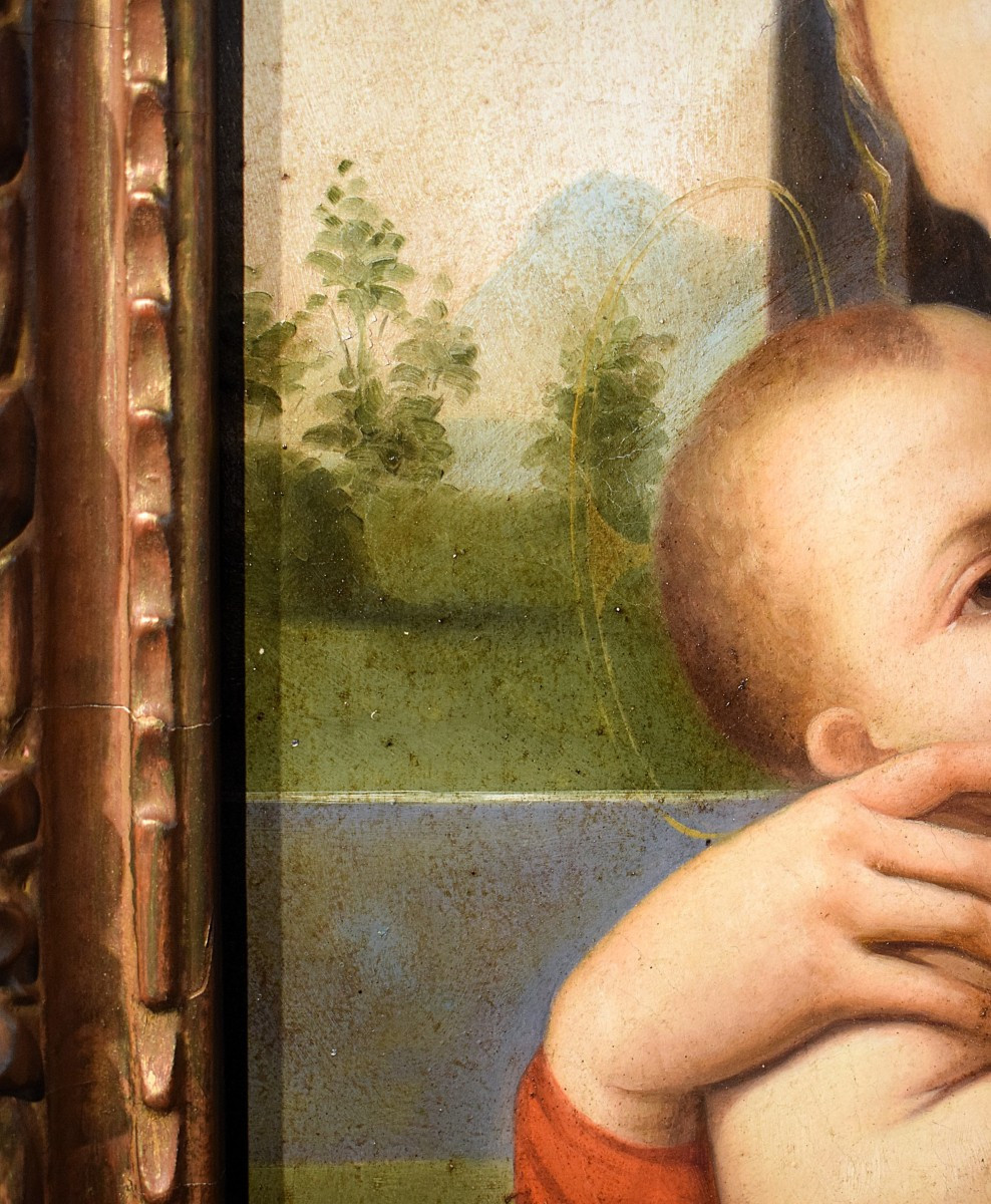 Vierge à l'Enfant (Vierge de Tendresse) -  Maître émilien﻿ du XVIIIe siècle-photo-4