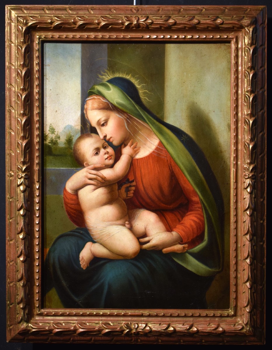 Vierge à l'Enfant (Vierge de Tendresse) -  Maître émilien﻿ du XVIIIe siècle-photo-5