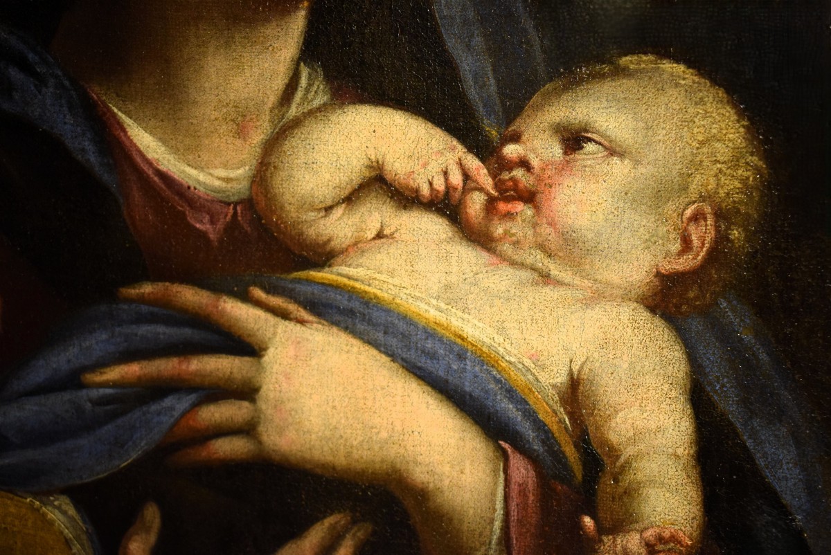 Vierge à l'Enfant -  Maître émilien du XVIIIe siècle-photo-2