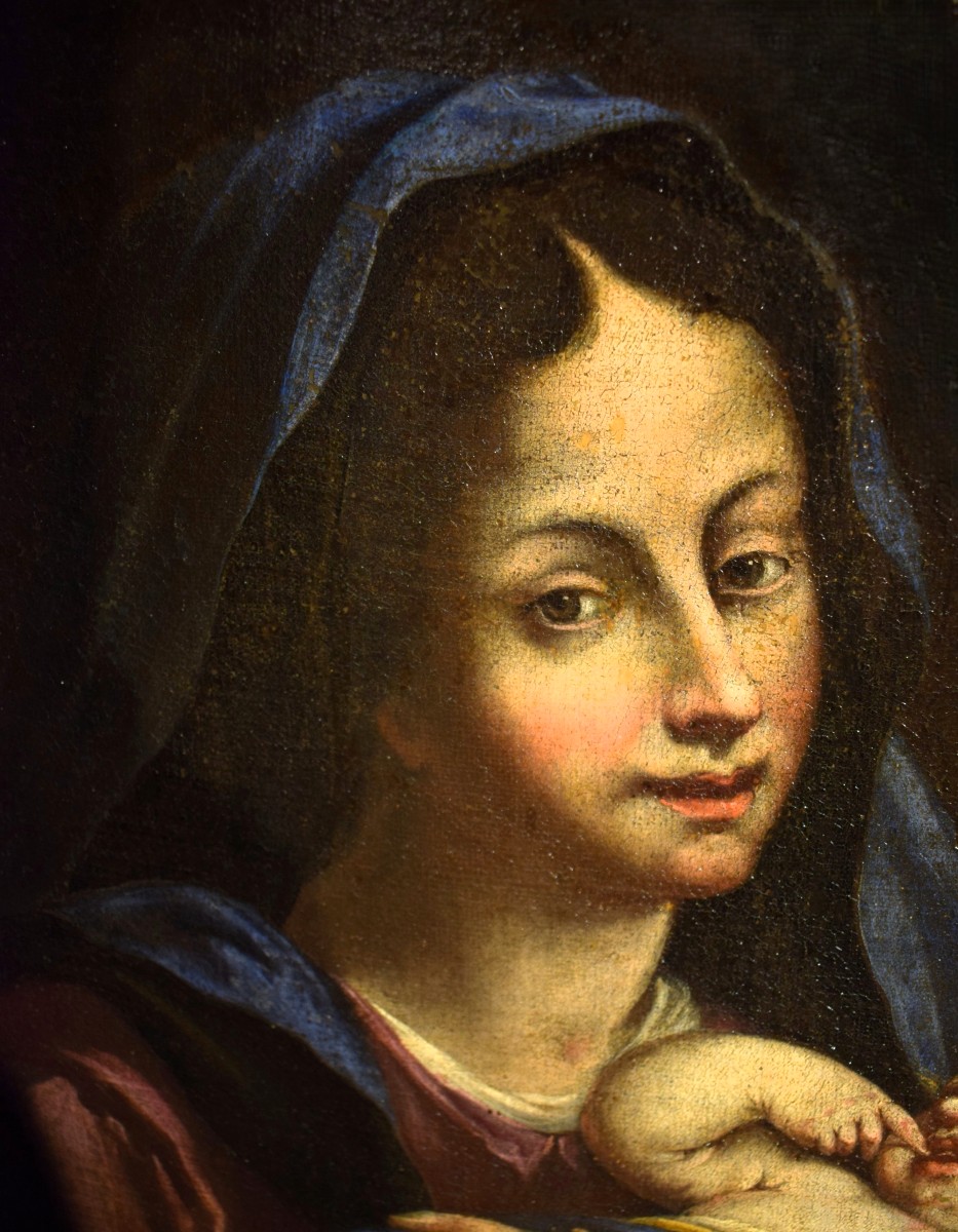 Vierge à l'Enfant -  Maître émilien du XVIIIe siècle-photo-3