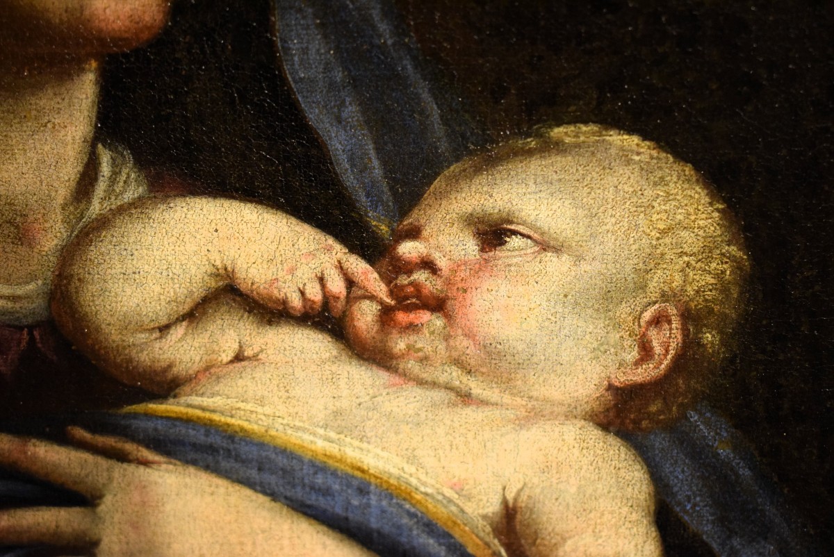 Vierge à l'Enfant -  Maître émilien du XVIIIe siècle-photo-4