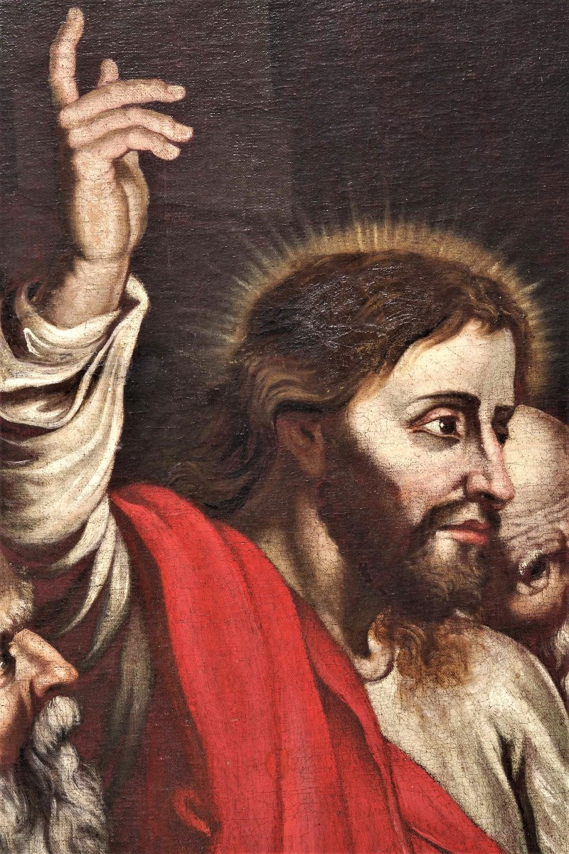 The Tribute Of Money -  Flemish Master-  circle Of P.p. Rubens (1577-1640)-photo-1