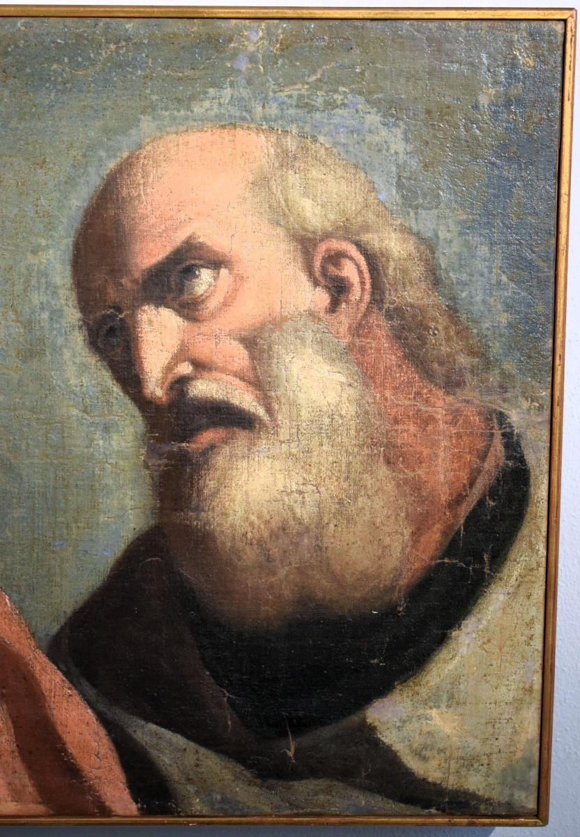 Faces Of Saints In Hieratic Poses - Master Of The Venetian Renaissance -16th Century-photo-4