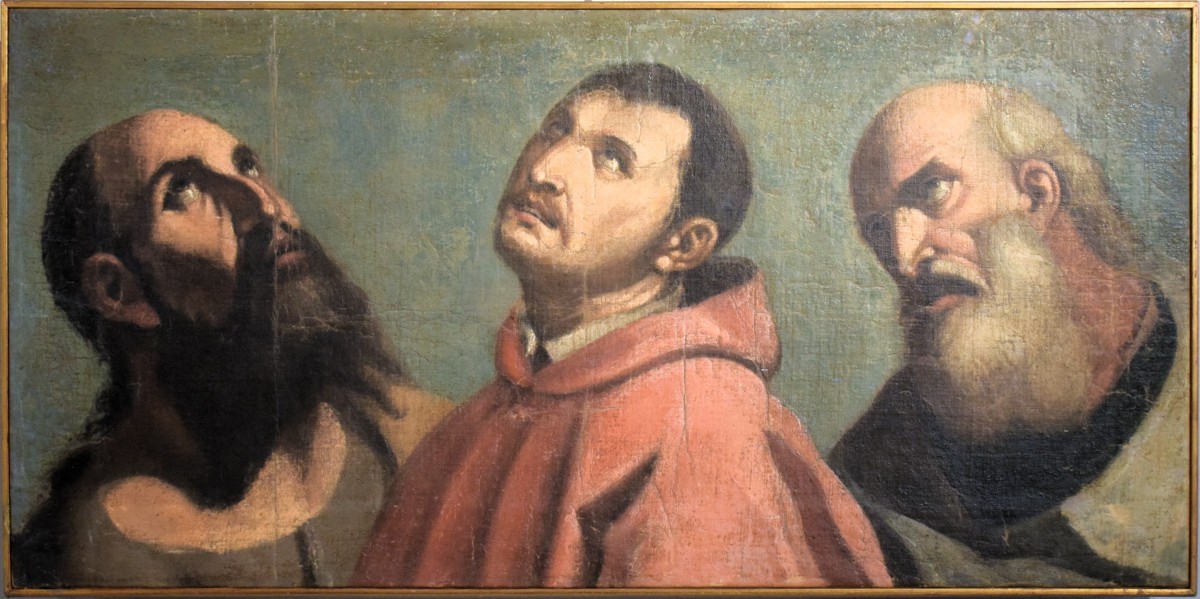 Faces Of Saints In Hieratic Poses - Master Of The Venetian Renaissance -16th Century